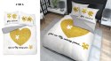 Pościel bawełniana 220x200 Serce puzle biała złota 4108 A 2 poszewki 70x80 Holland 129 Pościel bawełniana 220x200 Serce puzle biała złota 4108 A 2 poszewki 70x80 Holland 129