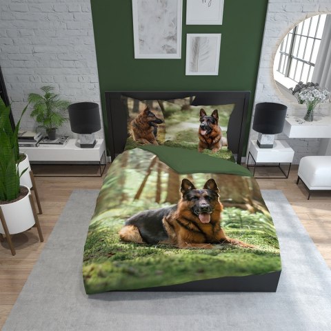 Pościel bawełniana 220x200 owczarek 3729 A 2 poszewki 70x80 Holland Natura 69 Pościel bawełniana 220x200 owczarek 3729 A 2 poszewki 70x80 Holland Natura 69