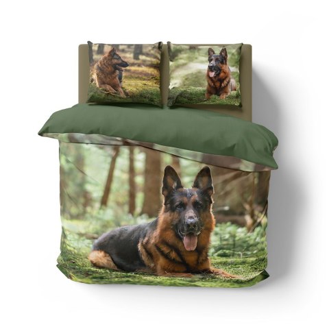 Pościel bawełniana 220x200 owczarek 3729 A 2 poszewki 70x80 Holland Natura 69 Pościel bawełniana 220x200 owczarek 3729 A 2 poszewki 70x80 Holland Natura 69
