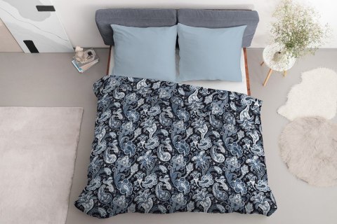 Pościel satynowa 160x200 Paisley niebieska 4200 B Home Satin 08 Pościel satynowa 160x200 Paisley niebieska 4200 B Home Satin 08