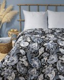 Pościel satynowa 160x200 Paisley niebieska 4200 B Home Satin 08 Pościel satynowa 160x200 Paisley niebieska 4200 B Home Satin 08