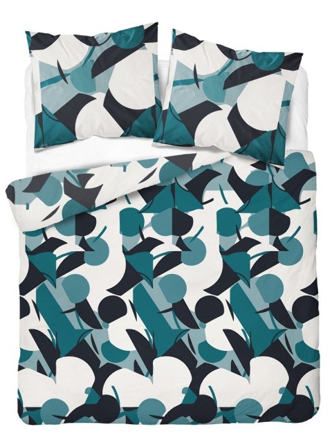 Pościel satynowa 220x200 turkusowa ciemna geometria 4199 A Home Satin 08 Pościel satynowa 220x200 turkusowa ciemna geometria 4199 A Home Satin 08