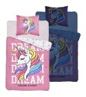 Pościel świecąca w ciemności 140x200 Jednorożec unicorn różowa 4235 A bawełniana Fluo 76 Pościel świecąca w ciemności 140x200 Jednorożec unicorn różowa 4235 A bawełniana Fluo 76