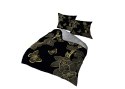 Pościel z mikrofibry 3D 160x200 kwiaty czarna złota 4358 A mikro 28 Pościel z mikrofibry 3D 160x200 kwiaty czarna złota 4358 A mikro 28