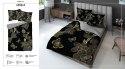 Pościel z mikrofibry 3D 160x200 kwiaty czarna złota 4358 A mikro 28 Pościel z mikrofibry 3D 160x200 kwiaty czarna złota 4358 A mikro 28