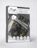 Pościel z mikrofibry 3D 160x200 kwiaty czarna złota 4358 A mikro 28 Pościel z mikrofibry 3D 160x200 kwiaty czarna złota 4358 A mikro 28