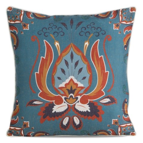 Poszewka len 11 45x45 cm turkusowy Design 01 Poszewka len 11 45x45 cm turkusowy Design 01