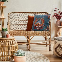 Poszewka len 11 45x45 cm turkusowy Design 01