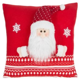 Poszewka świąteczna 40x40 Santa mikołaj czerwona Eurofirany New