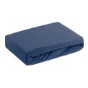 Prześcieradło frotte z gumką 120x200 granatowe 170 g/m2 na materac 20 cm Prześcieradło frotte z gumką 120x200 granatowe 170 g/m2 na materac 20 cm