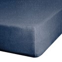 Prześcieradło frotte z gumką 120x200 granatowe 170 g/m2 na materac 20 cm Prześcieradło frotte z gumką 120x200 granatowe 170 g/m2 na materac 20 cm