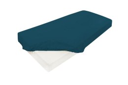 Prześcieradło satynowe z gumką 110/120x190/200 turkusowe ciemne 37 KG