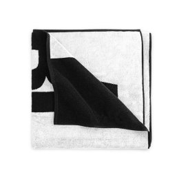 Ręcznik plażowy 100x160 Black&White czarny biały napis bawełniany frotte plaża 2 Zwoltex 22