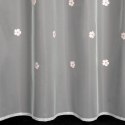 Firana 140x250 Elsa biała z różową aplikacją kwiatów dla dzieci gotowa na przelotkach Eurofirany Firana 140x250 Elsa biała z różową aplikacją kwiatów dla dzieci gotowa na przelotkach Eurofirany