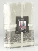 Komplet ręczników 2 szt Mervan kremowy 50x90+70x140 Darymex