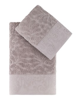 Komplet ręczników w pudełku 2 szt Novra beżowy 50x90+70x140 Darymex