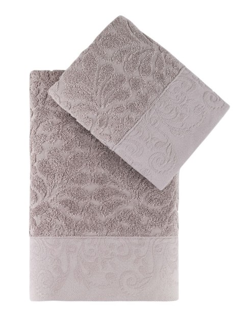 Komplet ręczników w pudełku 2 szt Novra beżowy 50x90+70x140 Darymex Komplet ręczników w pudełku 2 szt Novra beżowy 50x90+70x140 Darymex