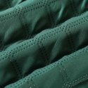 Narzuta z pomponami 240x220 zielona butelkowa Pompoo pompony romby glamour dekoracyjna Narzuta z pomponami 240x220 zielona butelkowa Pompoo pompony romby glamour dekoracyjna