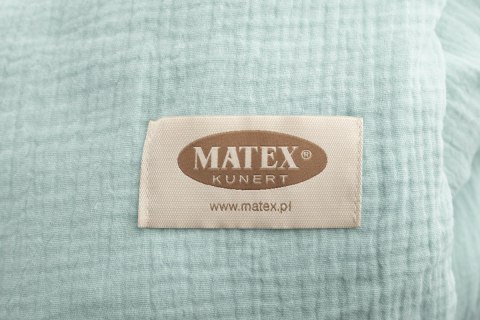 Pościel bawełniana muślinowa 220x200 miętowa 33 jednobarwana Matex Pościel bawełniana muślinowa 220x200 miętowa 33 jednobarwana Matex
