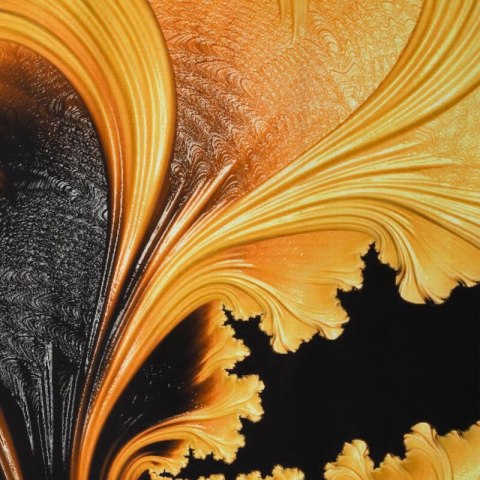 Pościel satynowa 220x200 Premium 14 czarna żółta liście z efektem 3D Eurofirany Pościel satynowa 220x200 Premium 14 czarna żółta liście z efektem 3D Eurofirany