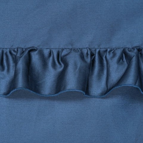 Pościel satynowa 220x200 Venus granatowa zdobiona falbankami Eurofirany Pościel satynowa 220x200 Venus granatowa zdobiona falbankami Eurofirany