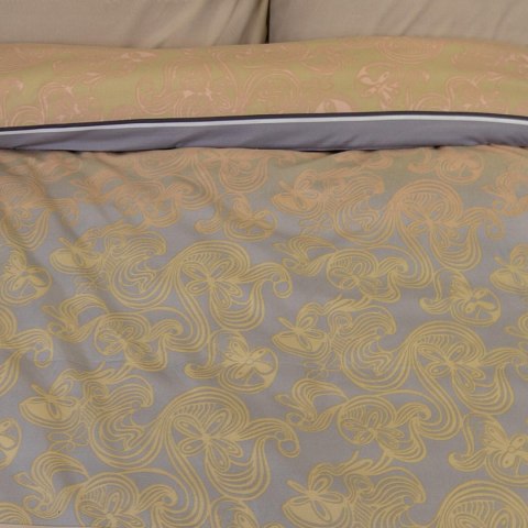 Pościel z mikrofibry 220x200 szara złota glamour ornamenty pasy 12202 Darymex Pościel z mikrofibry 220x200 szara złota glamour ornamenty pasy 12202 Darymex