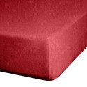 Prześcieradło frotte z gumką 120x200 czerwone 170 g/m2 na materac 20 cm Prześcieradło frotte z gumką 120x200 czerwone 170 g/m2 na materac 20 cm