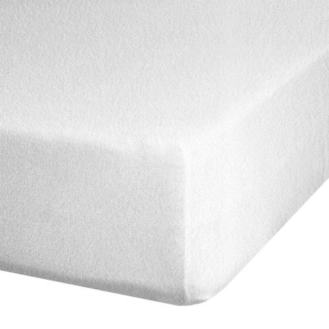 Prześcieradło frotte z gumką 140x200 białe 170 g/m2 na materac 20 cm Prześcieradło frotte z gumką 140x200 białe 170 g/m2 na materac 20 cm