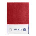 Prześcieradło frotte z gumką 140x200 czerwone 170 g/m2 na materac 20 cm Prześcieradło frotte z gumką 140x200 czerwone 170 g/m2 na materac 20 cm