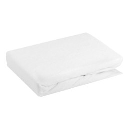 Prześcieradło frotte z gumką 160x200 białe 170 g/m2 na materac 20 cm