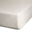 Prześcieradło frotte z gumką 180x200 beżowe 170 g/m2 na materac 20 cm Prześcieradło frotte z gumką 180x200 beżowe 170 g/m2 na materac 20 cm