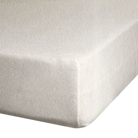 Prześcieradło frotte z gumką 180x200 beżowe 170 g/m2 na materac 20 cm Prześcieradło frotte z gumką 180x200 beżowe 170 g/m2 na materac 20 cm