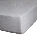Prześcieradło frotte z gumką 180x200 srebrne 170 g/m2 na materac 20 cm Prześcieradło frotte z gumką 180x200 srebrne 170 g/m2 na materac 20 cm