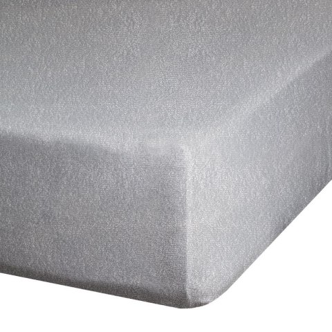 Prześcieradło frotte z gumką 180x200 srebrne 170 g/m2 na materac 20 cm Prześcieradło frotte z gumką 180x200 srebrne 170 g/m2 na materac 20 cm
