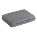 Prześcieradło frotte z gumką 180x200 stalowe 170 g/m2 na materac 20 cm Prześcieradło frotte z gumką 180x200 stalowe 170 g/m2 na materac 20 cm