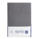 Prześcieradło frotte z gumką 180x200 stalowe 170 g/m2 na materac 20 cm Prześcieradło frotte z gumką 180x200 stalowe 170 g/m2 na materac 20 cm