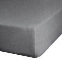 Prześcieradło frotte z gumką 180x200 stalowe 170 g/m2 na materac 20 cm Prześcieradło frotte z gumką 180x200 stalowe 170 g/m2 na materac 20 cm