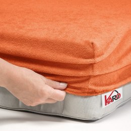 Prześcieradło frotte z gumką 60x120 rude terra 025 grube 200g/m2 KARO