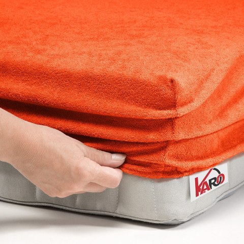 Prześcieradło frotte z gumką 60x120 ugier 052 grube 200g/m2 KARO Prześcieradło frotte z gumką 60x120 ugier 052 grube 200g/m2 KARO