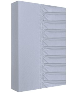 Prześcieradło jersey z gumką 140x200 srebrne 160g/m2 Zaratex