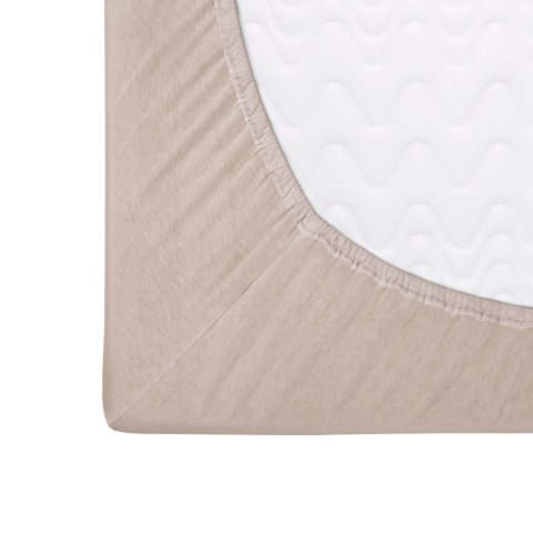 Prześcieradło jersey z gumką 160x200 Basic 018 beżowe Darymex Prześcieradło jersey z gumką 160x200 Basic 018 beżowe Darymex