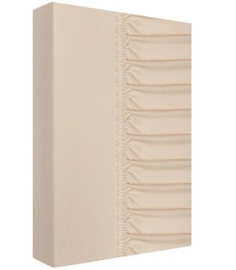Prześcieradło jersey z gumką 220x200 beżowe 160g/m2 Zaratex