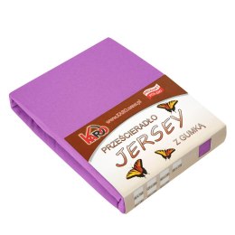 Prześcieradło jersey z gumką 60x120 fuksja 062 grube 150g/m2 KARO