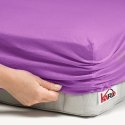 Prześcieradło jersey z gumką 60x120 fuksja 062 grube 150g/m2 KARO Prześcieradło jersey z gumką 60x120 fuksja 062 grube 150g/m2 KARO