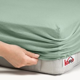 Prześcieradło jersey z gumką 60x120 oliwkowe 013 grube 150g/m2 KARO