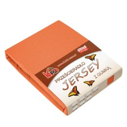 Prześcieradło jersey z gumką 60x120 rude terra 025 grube 150g/m2 KARO