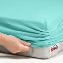 Prześcieradło jersey z gumką 70x140 miętowe 054 grube 150g/m2 KARO Prześcieradło jersey z gumką 70x140 miętowe 054 grube 150g/m2 KARO