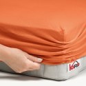 Prześcieradło jersey z gumką 70x140 rude terra 025 grube 150g/m2 KARO Prześcieradło jersey z gumką 70x140 rude terra 025 grube 150g/m2 KARO