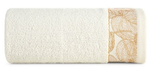 Ręcznik Agis 30x50 kremowy liście frotte 400g/m2 Eurofirany Ręcznik Agis 30x50 kremowy liście frotte 400g/m2 Eurofirany