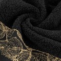 Ręcznik Agis 50x90 czarny liście frotte 400g/m2 Eurofirany Ręcznik Agis 50x90 czarny liście frotte 400g/m2 Eurofirany